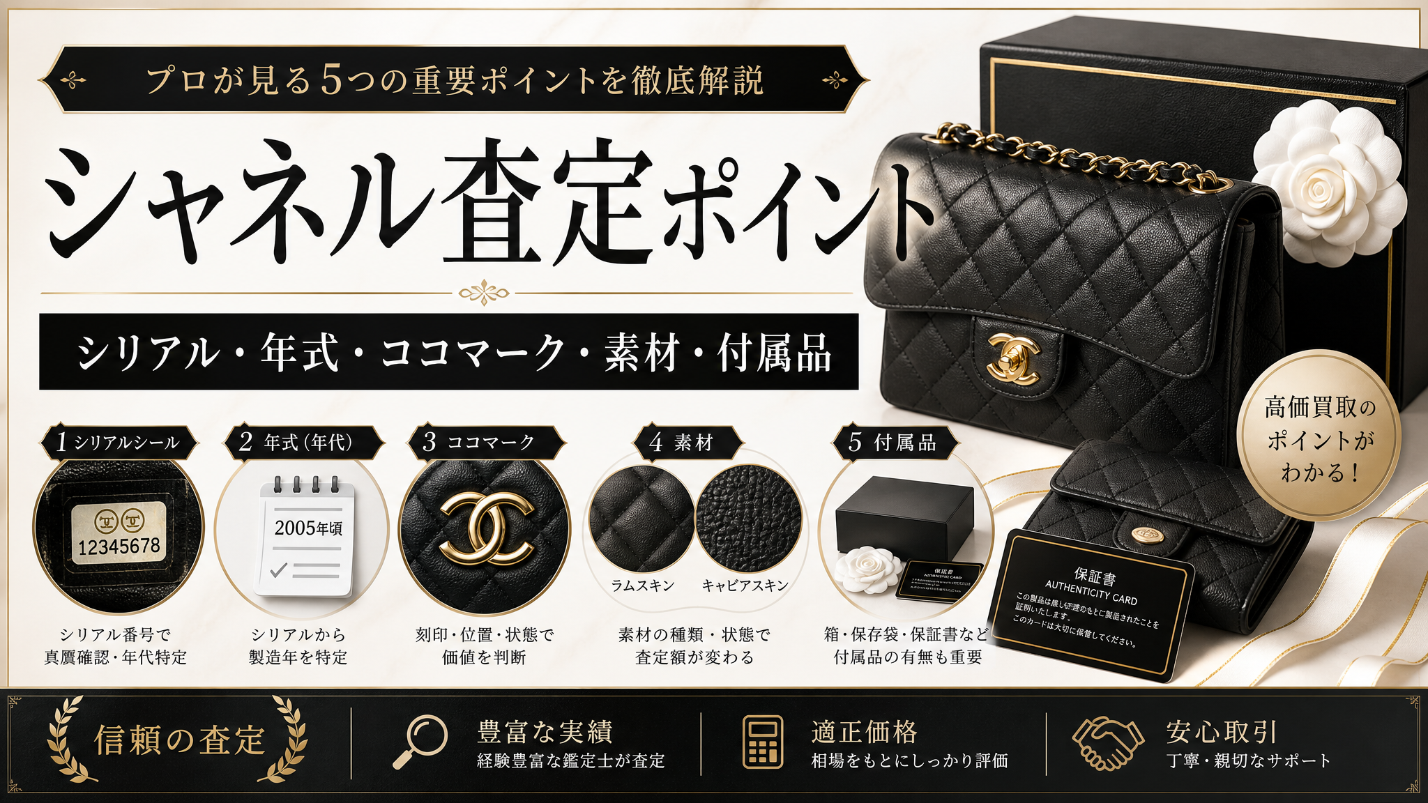 シャネルの査定ポイント｜ホログラム・シリアル・ココマーク
